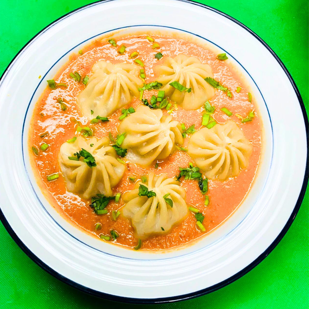 Chicken Momo & Jhol sauce combo - Serves 2